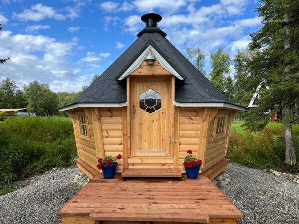 9.2m² Sloping BBQ Hut with 2m extension - Image 5