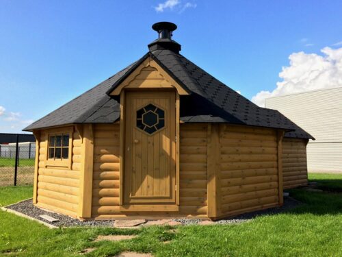 16.5m² BBQ Hut with 2.5m extension